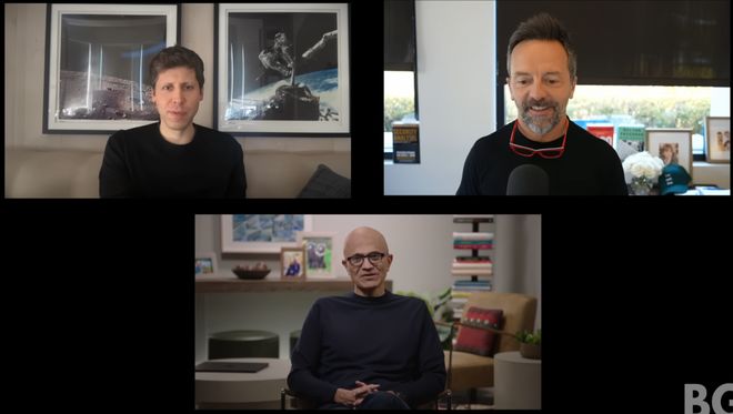 重组后首次对谈：「我们是天作之合！」新葡京娱乐场app奥特曼和纳德拉艰难(图6)